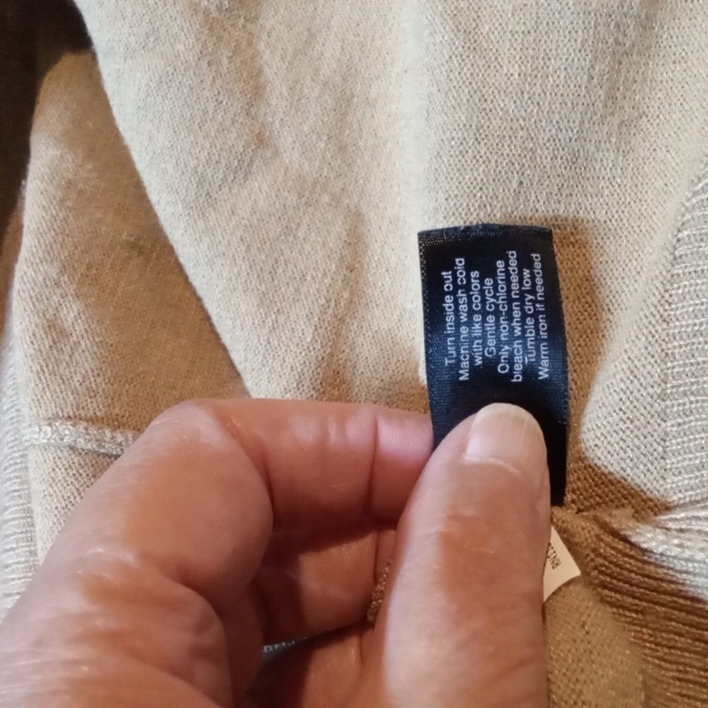 Lane Bryant Beige Knit Cardigan Sweater - Picture 5 of 5